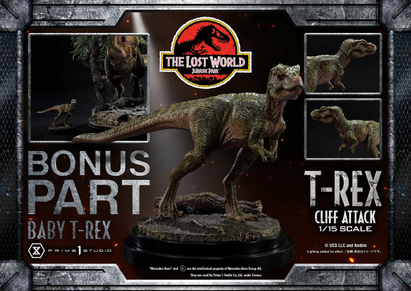 Prime 1 Studio Legacy Museum Collection The Lost World: Jurassic Park (Film) T-Rex Cliff Attack 1/15 scale Bonus Version | 4582647121011