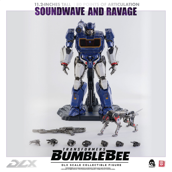 Three Zero Transformers: Bumblebee - DLX Soundwave and Ravage | 4897056202627