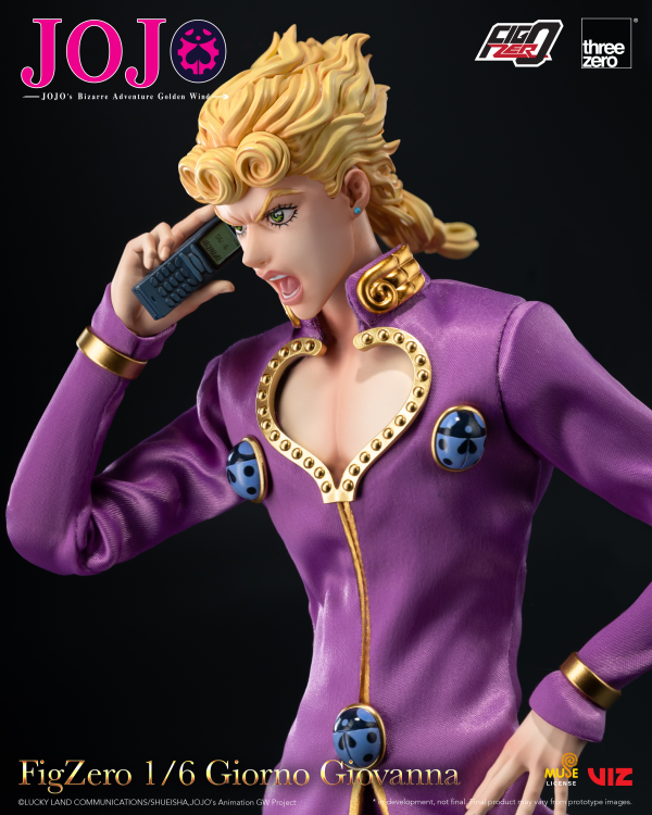 threezero JOJO's Bizarre Adventure: Golden Wind FigZero 1/6 Giorno Giovanna | 4895250817470
