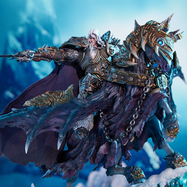 HEX Collectibles Blizzard World of Warcraft® The Lich King & Invincible Premium Statue(BLZ009) | BLZ009