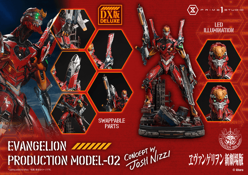 Prime 1 Studio Ultimate Diorama Masterline Evangelion Evangelion Production Model-02 (Concept by Josh Nizzi) Deluxe Version | 4582647122094