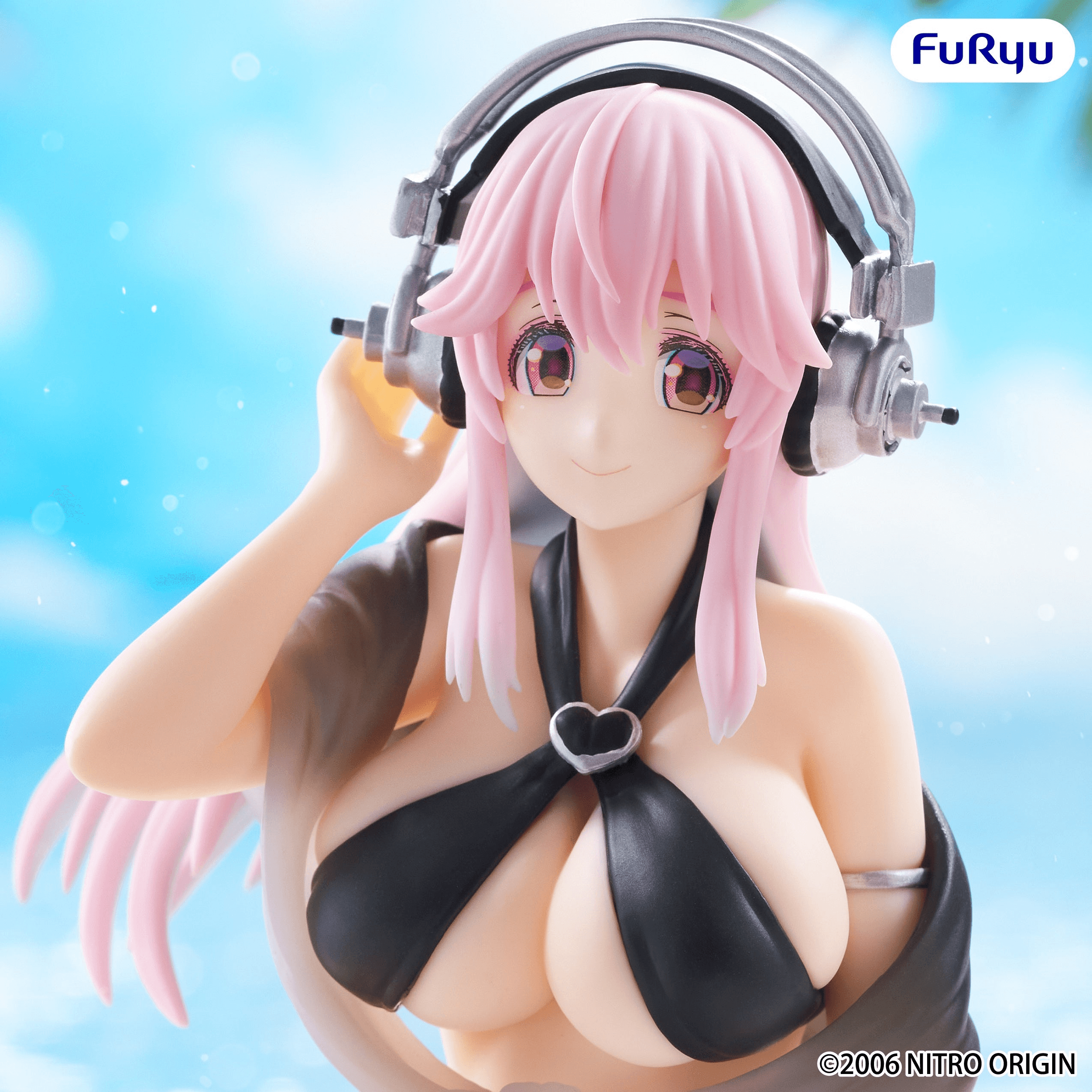 SUPER SONICO Noodle Stopper Figure -Swimsuit Black Color ver.- | 4571623513049