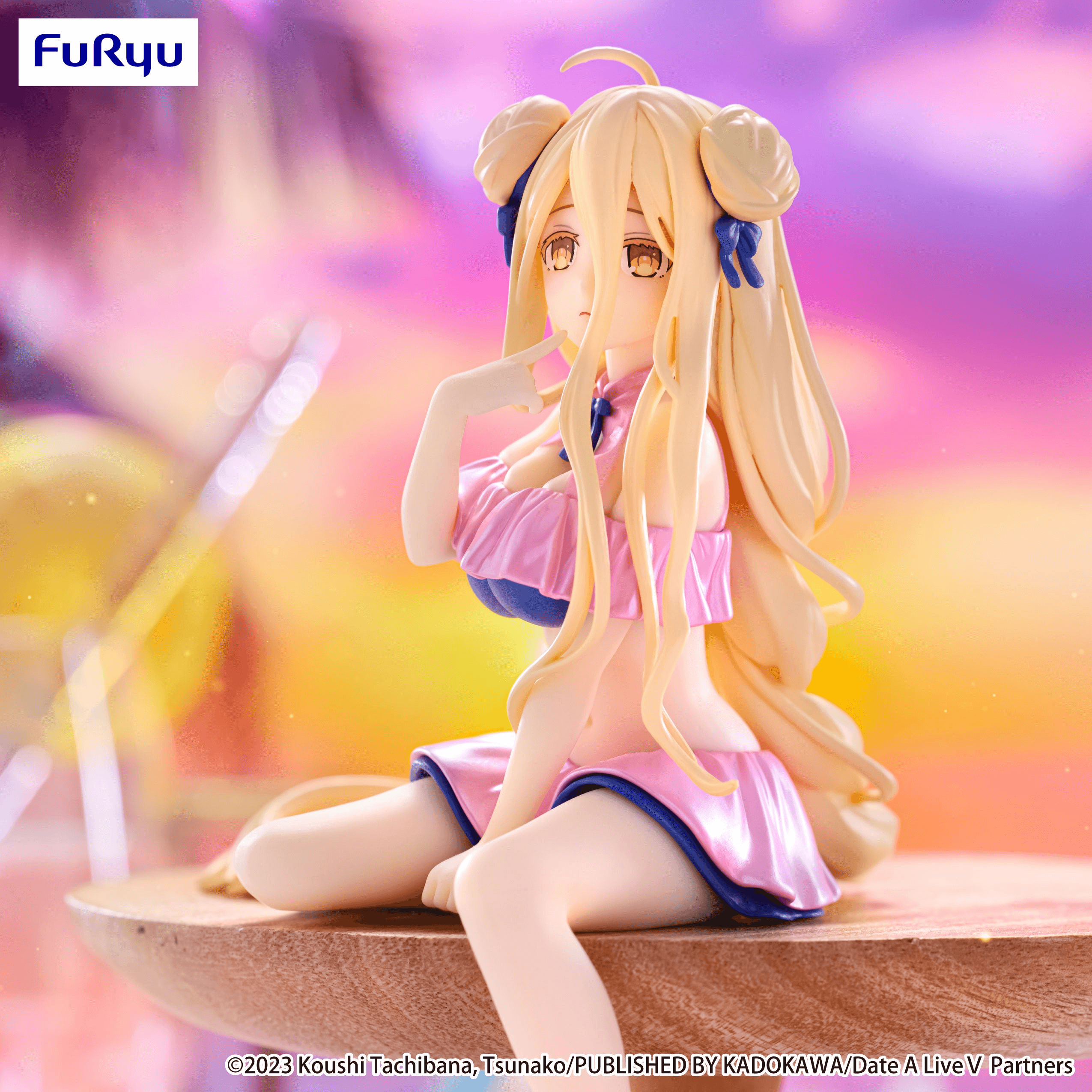 Date A LiveⅤ Noodle Stopper Figure -Mukuro Hoshimiya Swimsuit Pastel Pink Color ver.- | 4571623511687