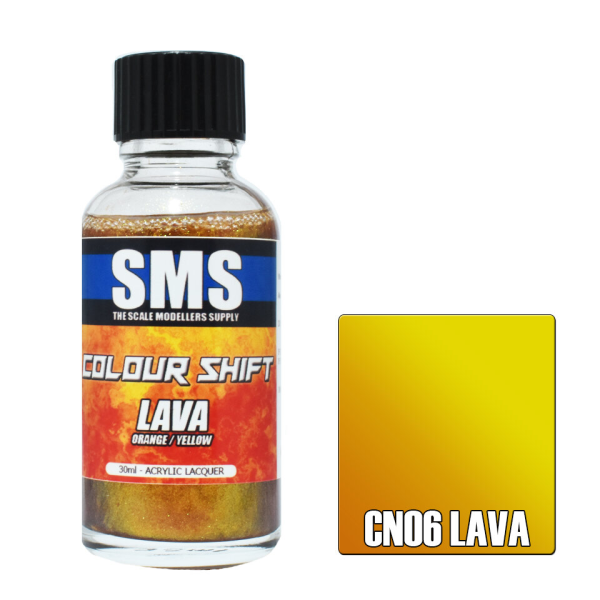 The Scale Modellers Supply (SMS) Colour Shift LAVA (ORANGE/YELLOW) 30ml | 707959822034