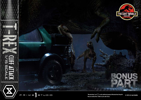 Prime 1 Studio Legacy Museum Collection The Lost World: Jurassic Park (Film) T-Rex Cliff Attack 1/15 scale Bonus Version | 4582647121011