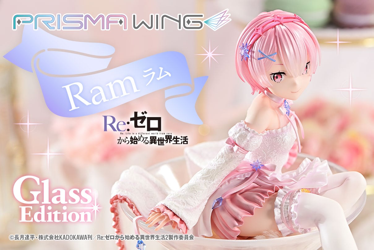PRISMA WING Re:ZERO -Starting Life in Another World- Ram Glass Edition 1/7 Scale Pre-Painted Figure