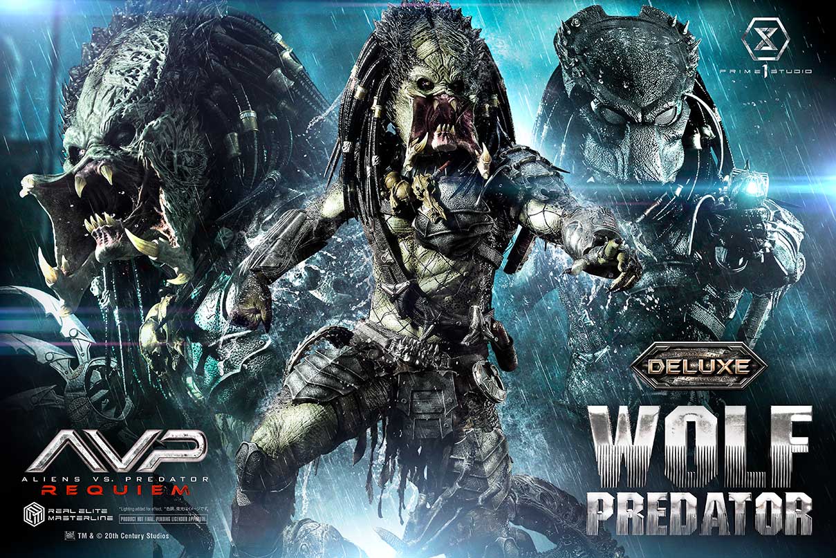 Real Elite Masterline Aliens vs. Predator: Requiem Wolf Predator DX Bonus Version