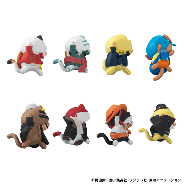 MEGA CAT PROJECT ONE PIECE Nyan Piece Nyan!Stickie! (Box of 8)