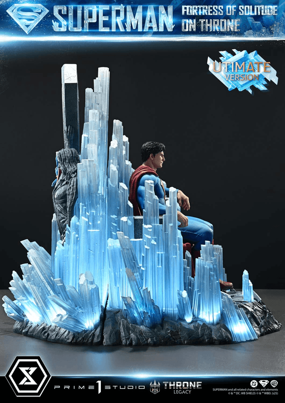 Prime 1 Studio Throne Legacy Superman (Comics) Superman Fortress of Solitude on Throne (Design by Gabriele Dell'Otto) Ultimate Bonus Version | 4582647122162