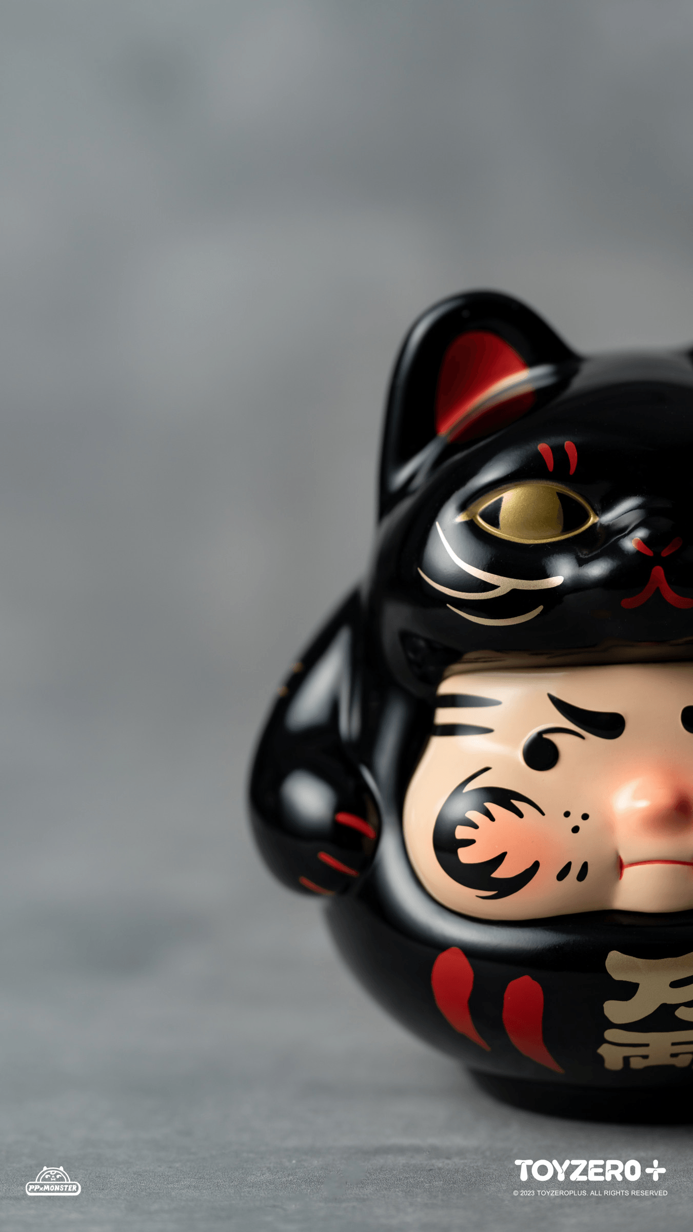 200% PP Lucky Cat Daruma (Black cat edition) | 796548113332