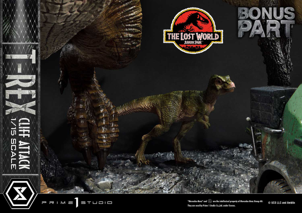 Prime 1 Studio Legacy Museum Collection The Lost World: Jurassic Park (Film) T-Rex Cliff Attack 1/15 scale Bonus Version | 4582647121011