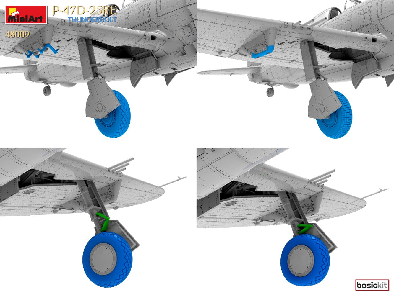 MiniArt 1/48 P-47D-25RE Thunderbolt (Basic Kit) | 5905090346869