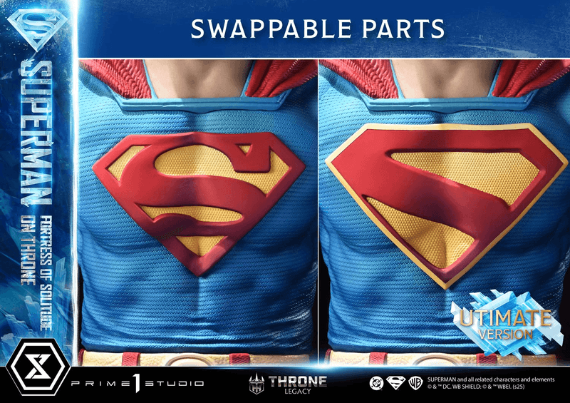 Prime 1 Studio Throne Legacy Superman (Comics) Superman Fortress of Solitude on Throne (Design by Gabriele Dell'Otto) Ultimate Bonus Version | 4582647122162