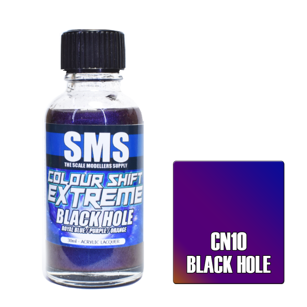 The Scale Modellers Supply (SMS) Colour Shift Extreme BLACK HOLE (ROYAL BLUE/PURPLE/ORANGE) 30ml | 787099995232