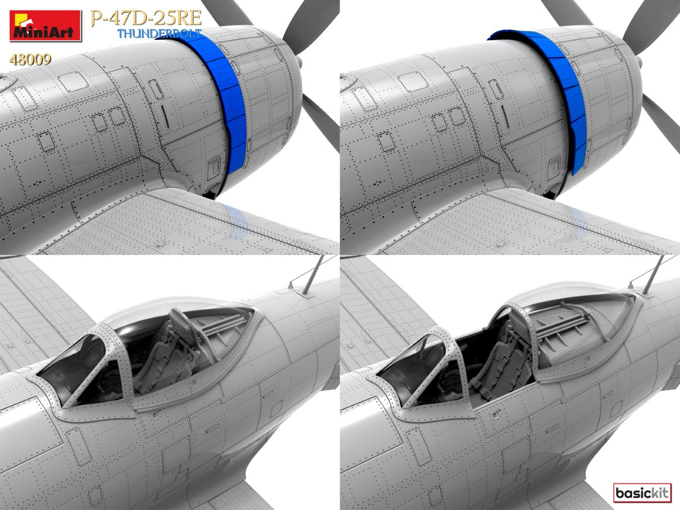 MiniArt 1/48 P-47D-25RE Thunderbolt (Basic Kit) | 5905090346869