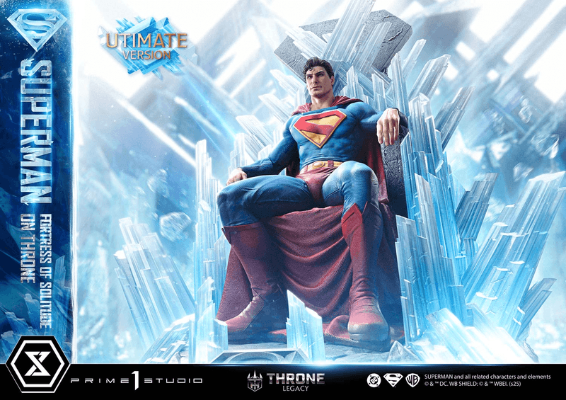 Prime 1 Studio Throne Legacy Superman (Comics) Superman Fortress of Solitude on Throne (Design by Gabriele Dell'Otto) Ultimate Bonus Version | 4582647122162