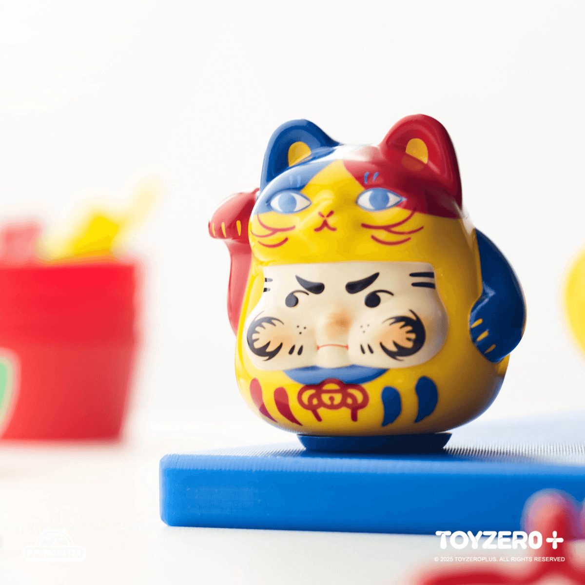 PP X MONSTER Sparkle Lucky Kitten Daruma Blind Box (Box of 16)