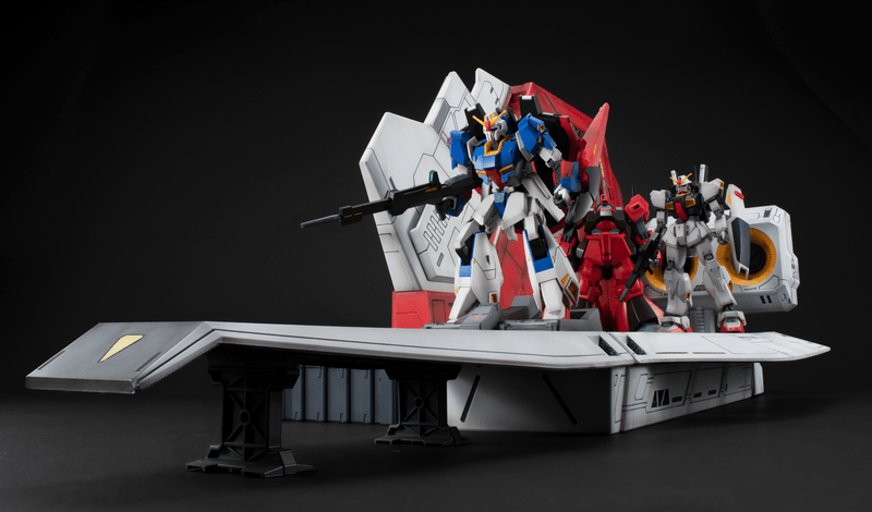 MegaHouse Realistic Model Series: MOBILE SUIT Z GUNDAM (1/144 HG series) Nahel Argama catapult deck 40th Anniversary Edition | 4535123845406