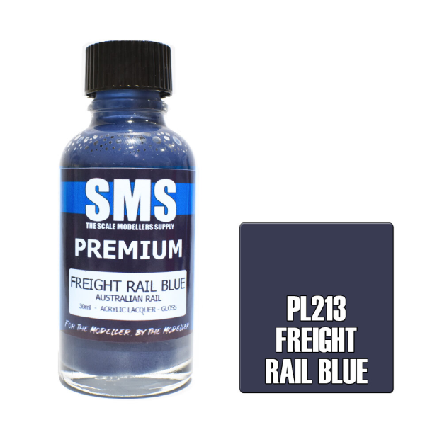 The Scale Modellers Supply (SMS) Premium FREIGHT RAIL BLUE 30ml | 744109798320