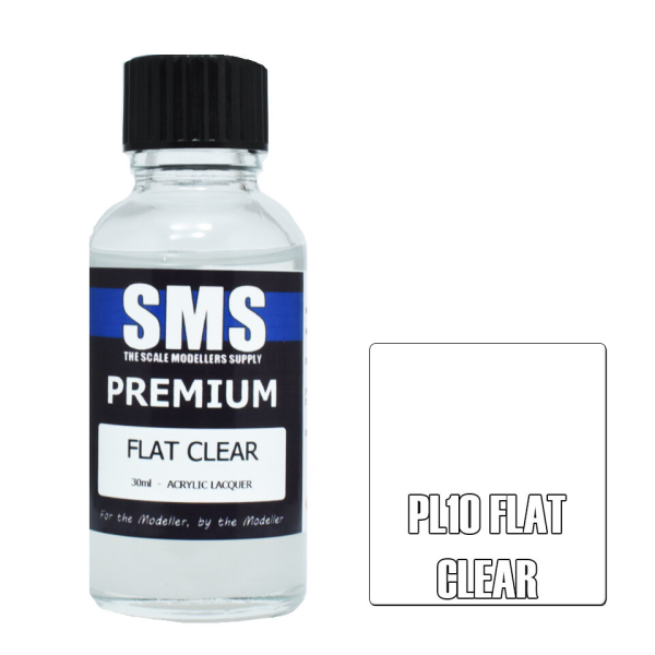 The Scale Modellers Supply (SMS) Premium FLAT CLEAR 30ml | 707959820917