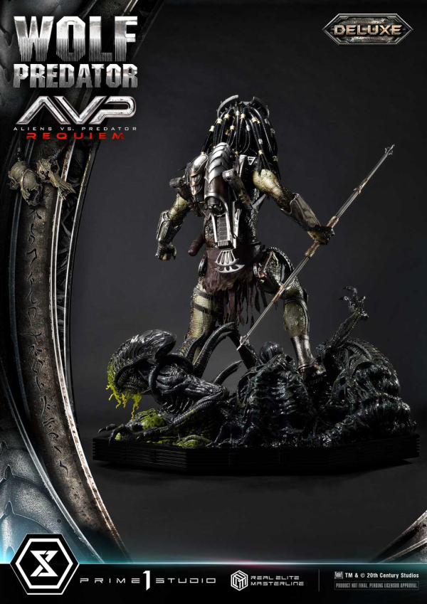 Prime 1 Studio Real Elite Masterline Aliens vs. Predator: Requiem Wolf Predator DX Bonus Version | 4582647121646