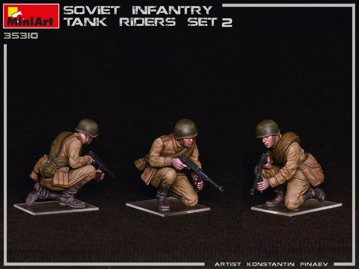 MiniArt 1/35 Soviet Infantry Tank Riders Set 2 | 4820183313010