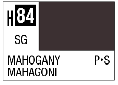 Mr Hobby AQUEOUS HOBBY COLOR - H84 SEMI-GLOSS MAHOGANY (SHIP) | 4973028719604