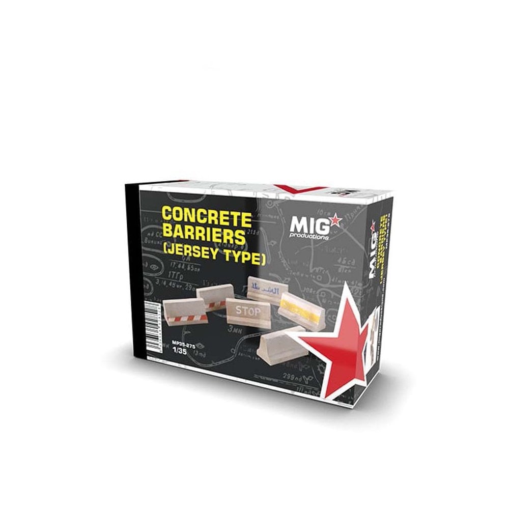 MIG 1/35 Concrete Barriers (Jersey Type) | 8436564928528