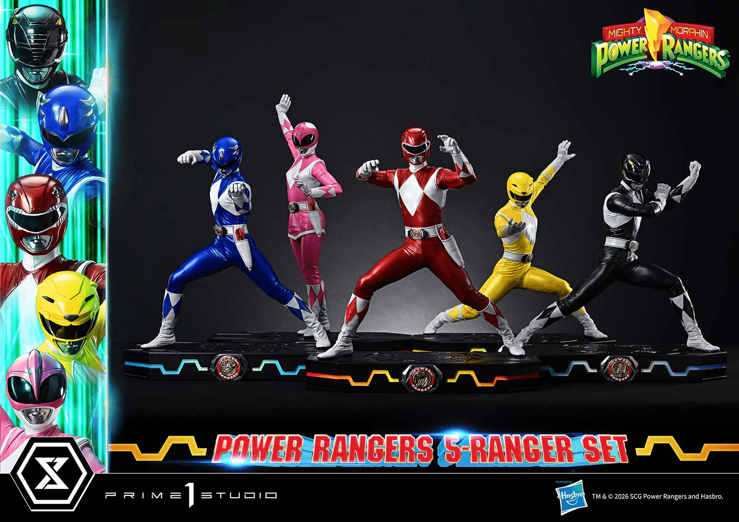 Premium Masterline Mighty Morphin Power Rangers Power Rangers 5-Ranger Set