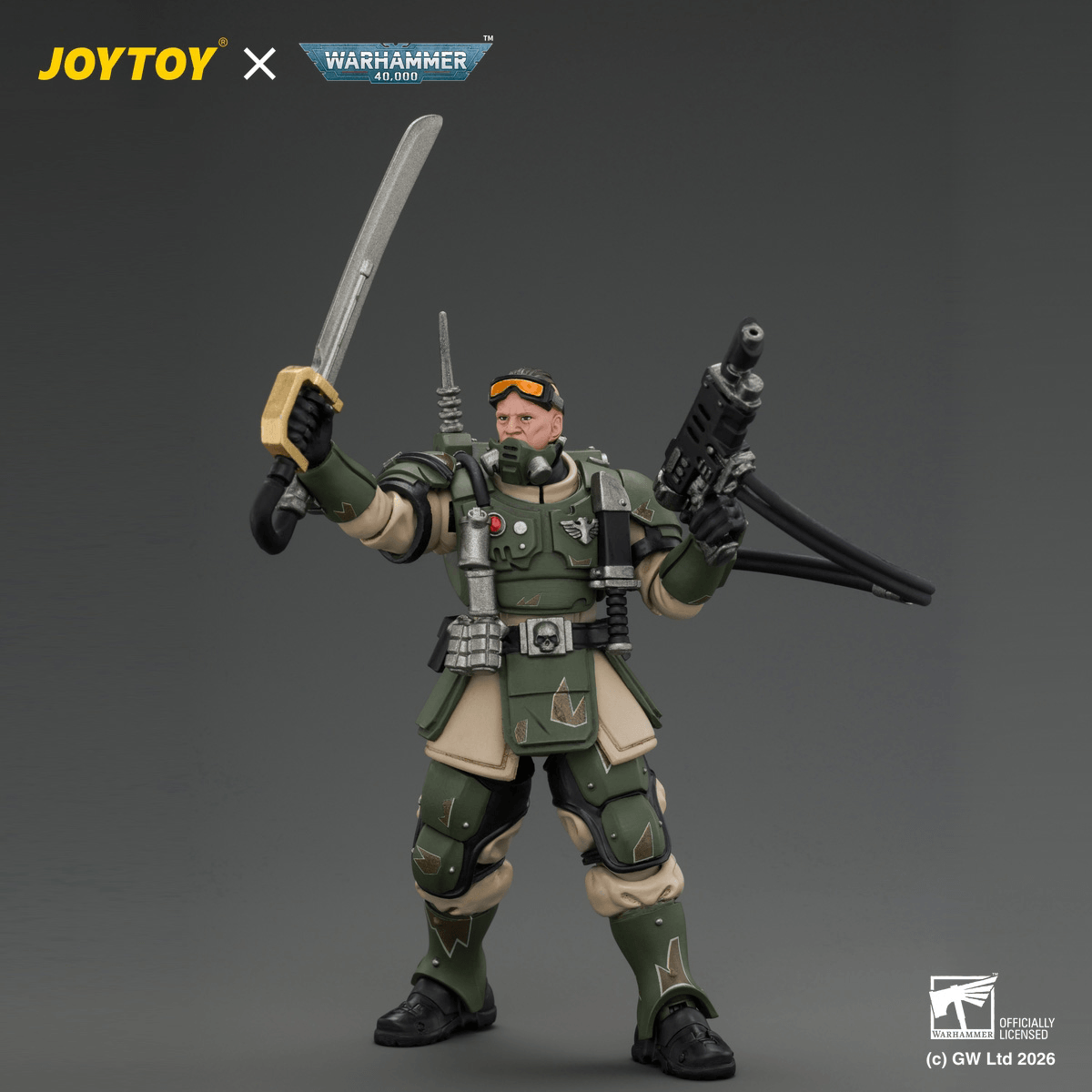 Astra Militarum Kasrkin 7 with Hot-shot Laspistol and Power Sword