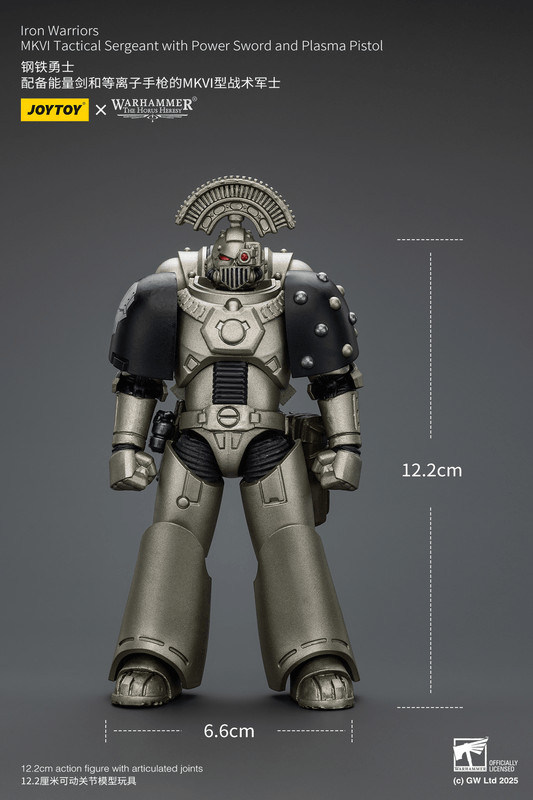 JOYTOY Iron Warriors MKVI Tactical Sergeant with Power Sword and Plasma Pistol