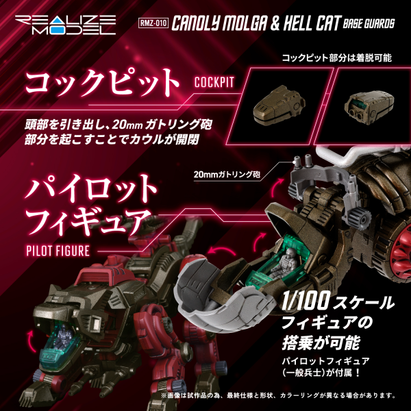 KOTOBUKIYA RMZ-010 Cannoly Molga & Hell Cat Base Guards | 4904810954378