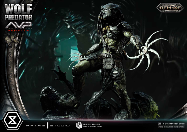 Prime 1 Studio Real Elite Masterline Aliens vs. Predator: Requiem Wolf Predator DX Bonus Version | 4582647121646