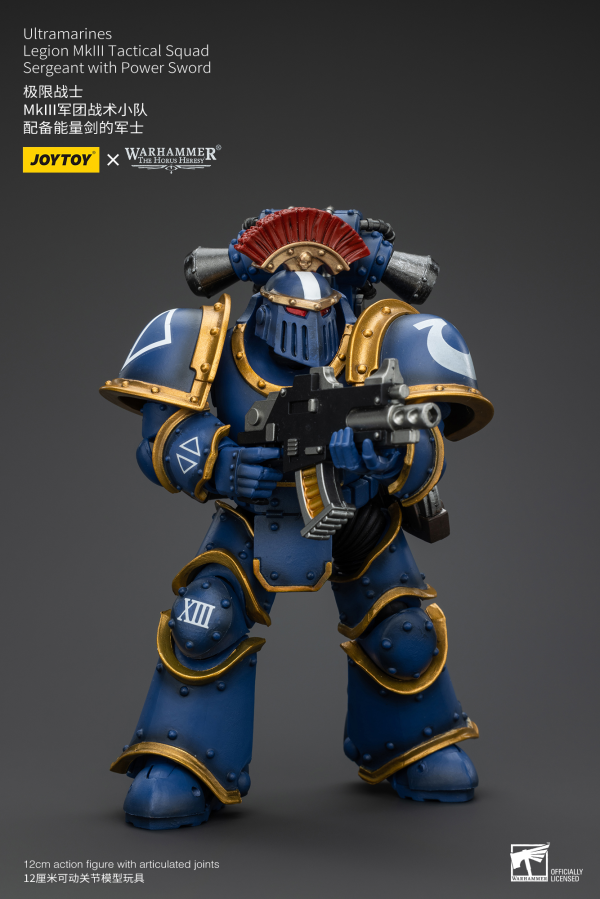 JOYTOY Ultramarines Legion MKIII Tactical Squad Sergeant with Power Sword | 6927054400102