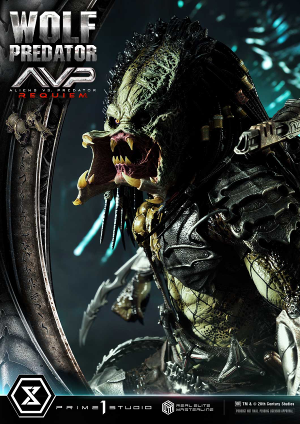 Prime 1 Studio Real Elite Masterline Aliens vs. Predator: Requiem Wolf Predator DX Bonus Version | 4582647121646