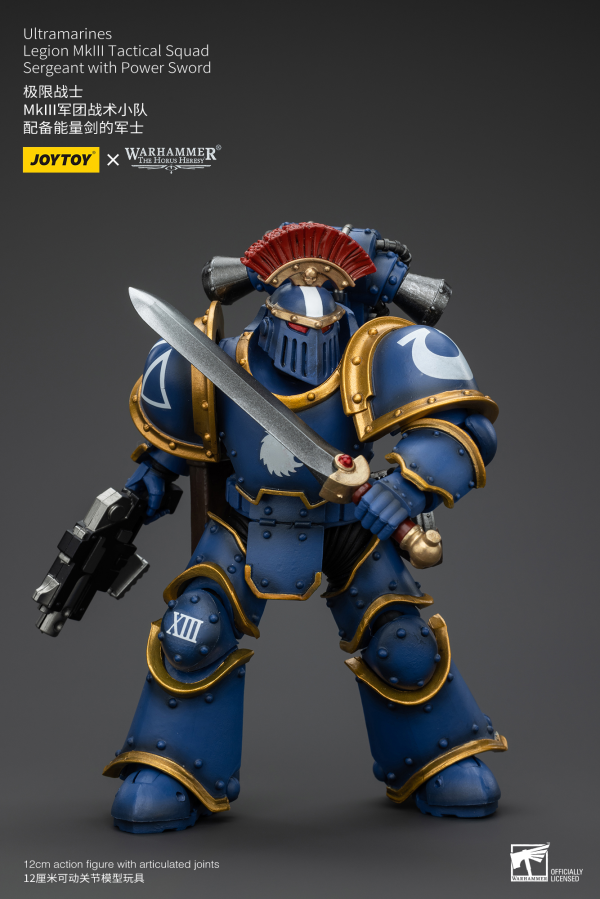 JOYTOY Ultramarines Legion MKIII Tactical Squad Sergeant with Power Sword | 6927054400102