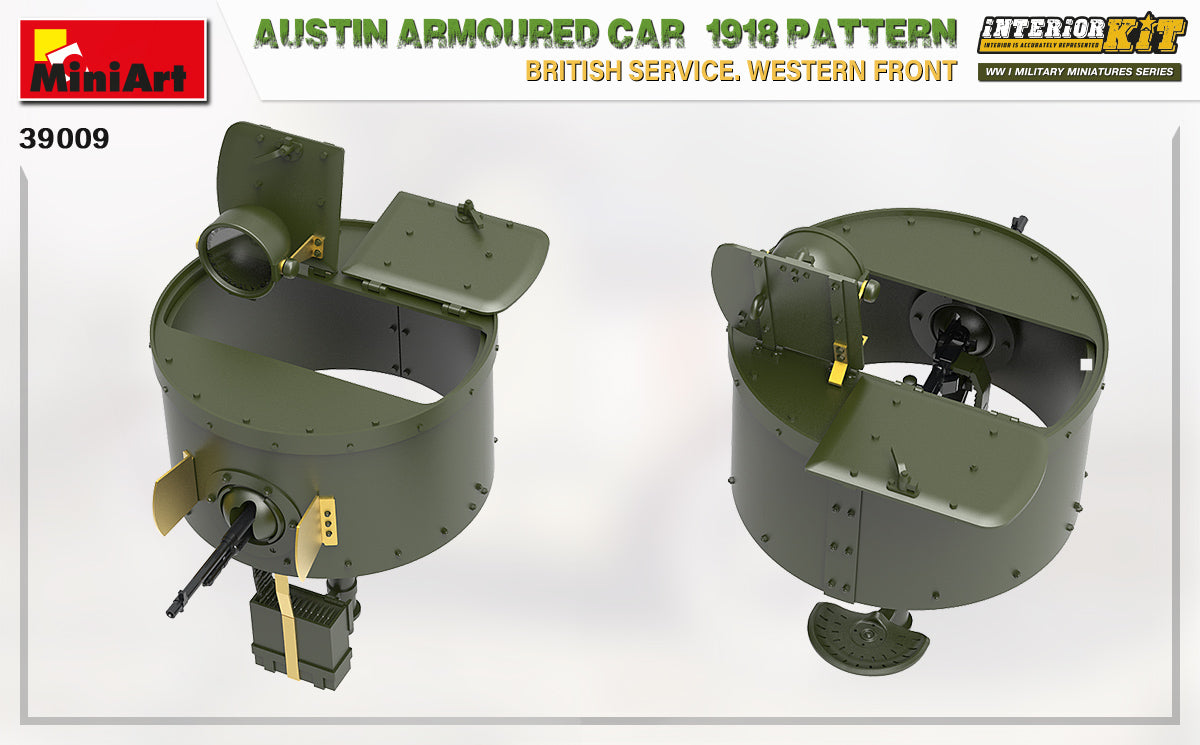 MiniArt 1/35 Austin Armoured Car 1918 Pattern. British Service. Western Front . Interior Kit | 4820183313591