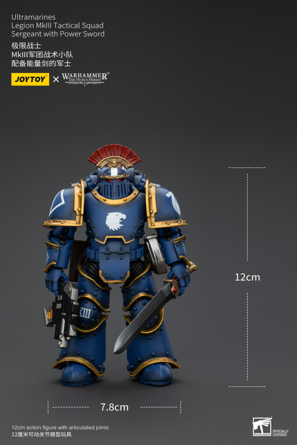 JOYTOY Ultramarines Legion MKIII Tactical Squad Sergeant with Power Sword | 6927054400102