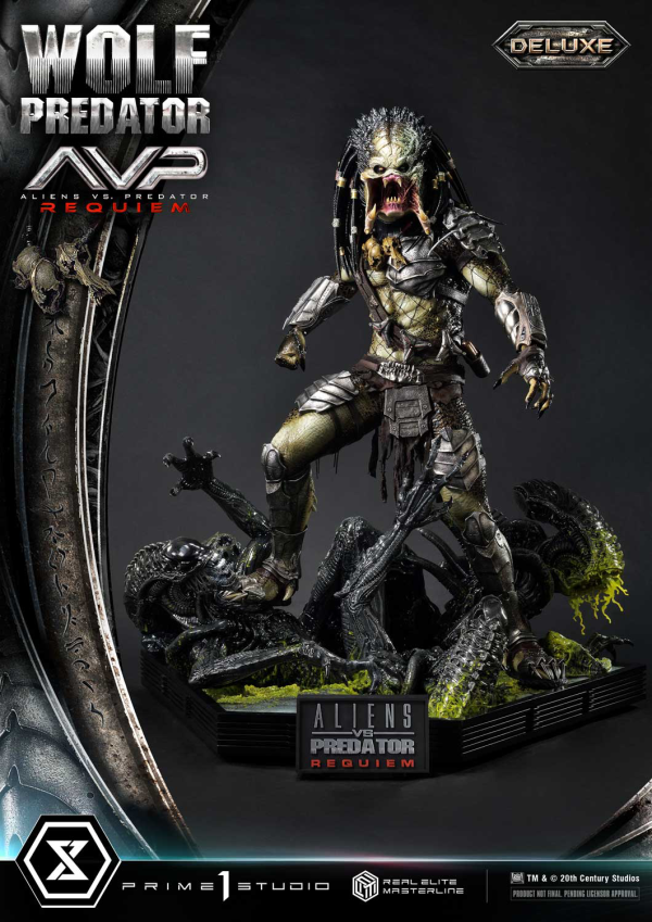 Prime 1 Studio Real Elite Masterline Aliens vs. Predator: Requiem Wolf Predator DX Bonus Version | 4582647121646