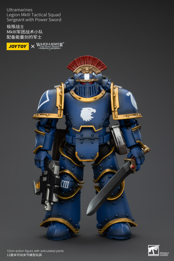 JOYTOY Ultramarines Legion MKIII Tactical Squad Sergeant with Power Sword | 6927054400102