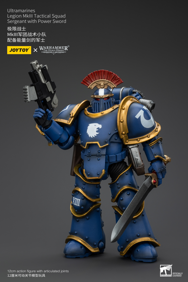 JOYTOY Ultramarines Legion MKIII Tactical Squad Sergeant with Power Sword | 6927054400102