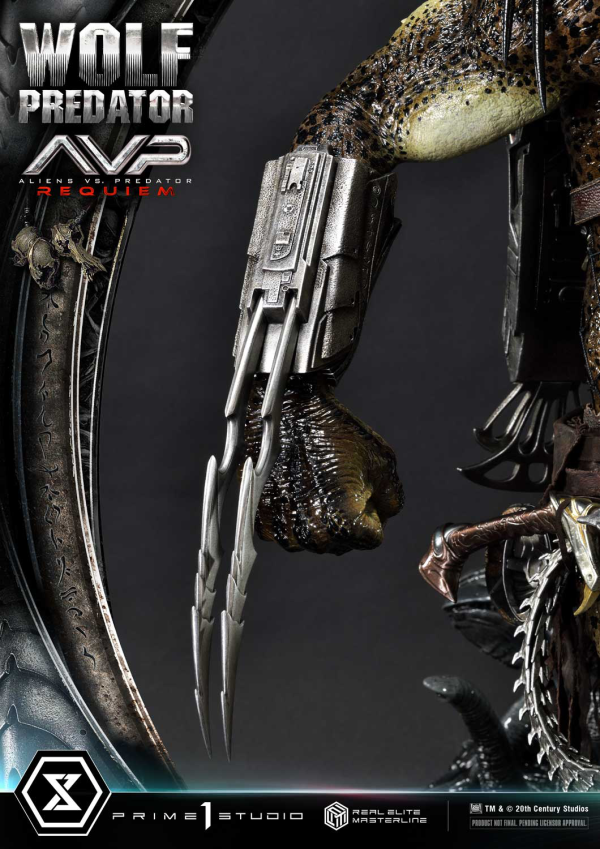 Prime 1 Studio Real Elite Masterline Aliens vs. Predator: Requiem Wolf Predator DX Bonus Version | 4582647121646