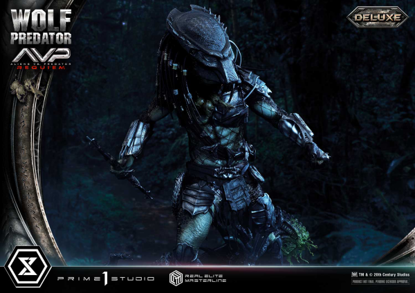 Prime 1 Studio Real Elite Masterline Aliens vs. Predator: Requiem Wolf Predator DX Bonus Version | 4582647121646