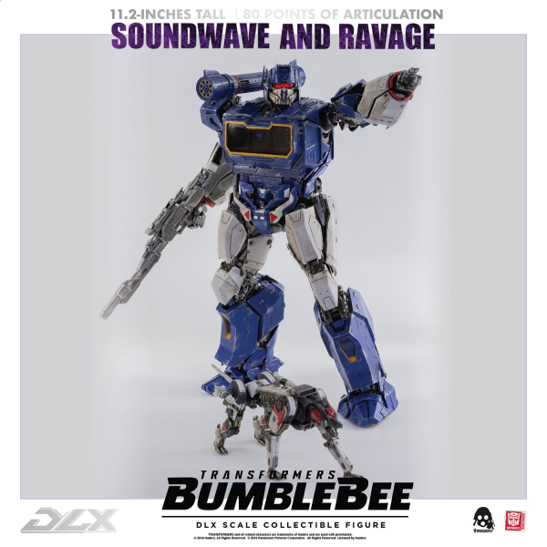 Three Zero Transformers: Bumblebee - DLX Soundwave and Ravage | 4897056202627