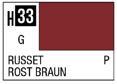 Mr Hobby AQUEOUS HOBBY COLOR - H33 GLOSS RUSSET (PRIMARY) | 4973028719093