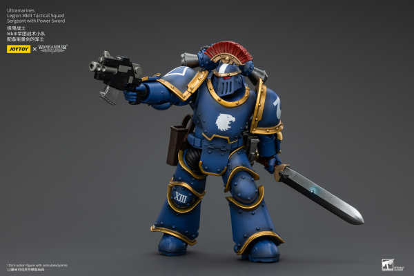 JOYTOY Ultramarines Legion MKIII Tactical Squad Sergeant with Power Sword | 6927054400102