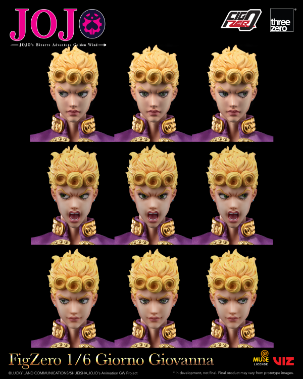 threezero JOJO's Bizarre Adventure: Golden Wind FigZero 1/6 Giorno Giovanna | 4895250817470