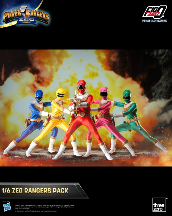 Three Zero Power Rangers Zeo - FigZero 1/6 Zeo Rangers Pack | 4895250810464