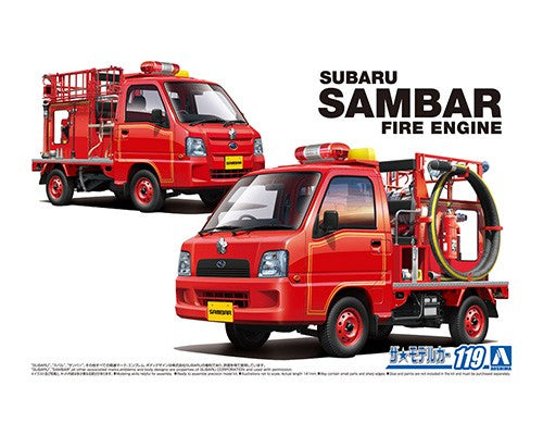 Aoshima 1/24 Subaru TT2 SAMBAR THE FIRE ENGINE '11 | 4905083057940