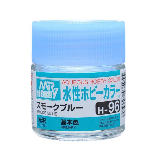 Mr Hobby AQUEOUS HOBBY COLOR - H96 GLOSS SMOKE BLUE (PRIMARY) | 4973028739275